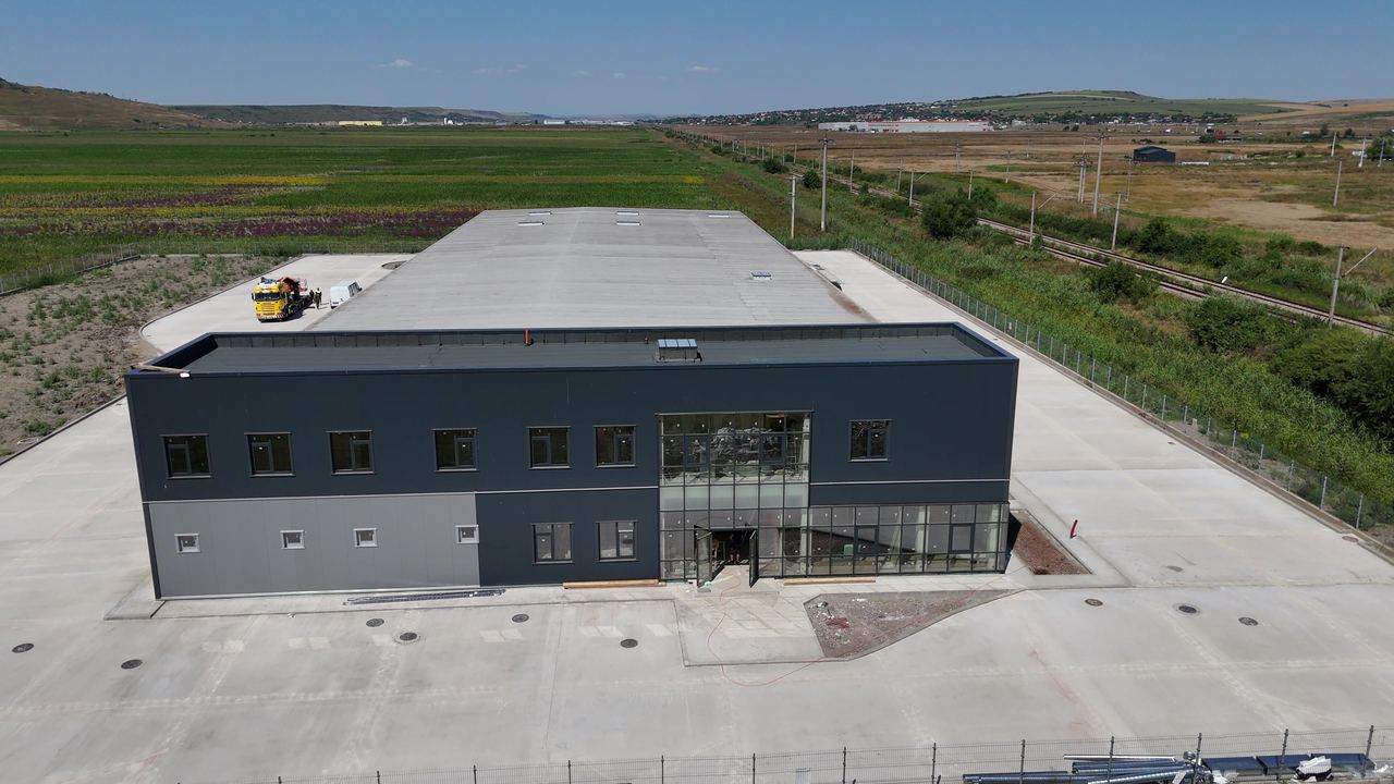 Hala industrială finalizată din Miroslava, Iași – prezentare video